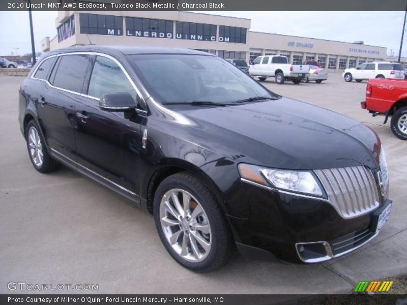Tuxedo Black Metallic / Charcoal Black 2010 Lincoln MKT AWD EcoBoost
