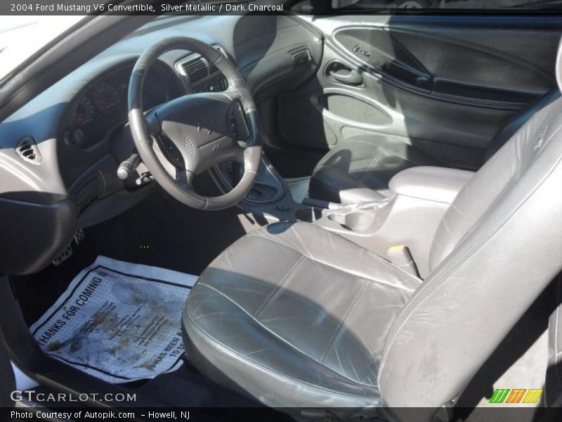 Silver Metallic / Dark Charcoal 2004 Ford Mustang V6 Convertible