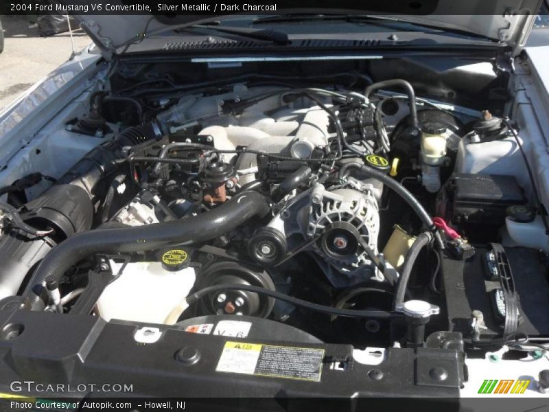 Silver Metallic / Dark Charcoal 2004 Ford Mustang V6 Convertible