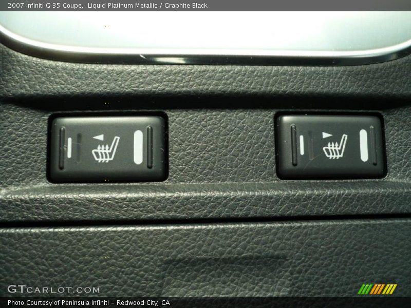 Liquid Platinum Metallic / Graphite Black 2007 Infiniti G 35 Coupe