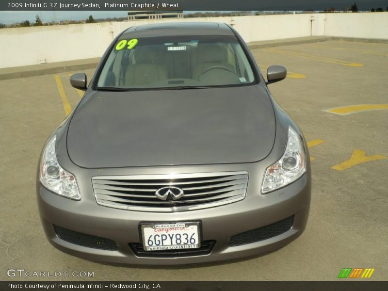 Platinum Graphite / Wheat 2009 Infiniti G 37 Journey Sedan