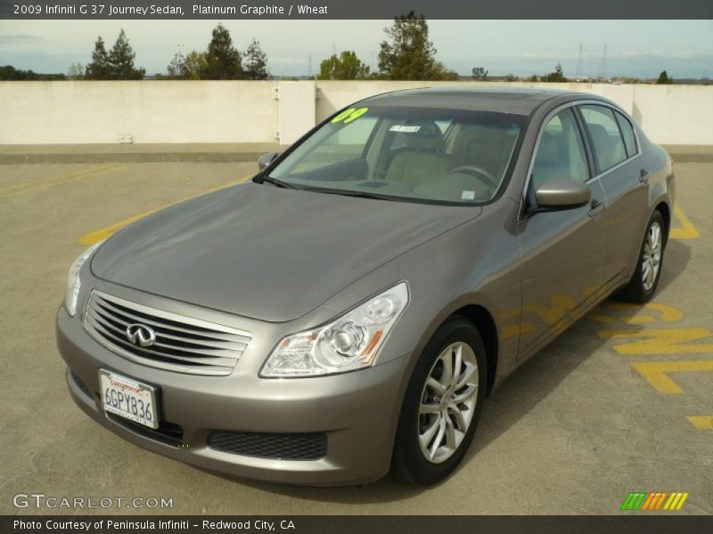 Platinum Graphite / Wheat 2009 Infiniti G 37 Journey Sedan
