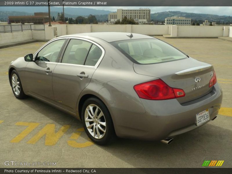 Platinum Graphite / Wheat 2009 Infiniti G 37 Journey Sedan