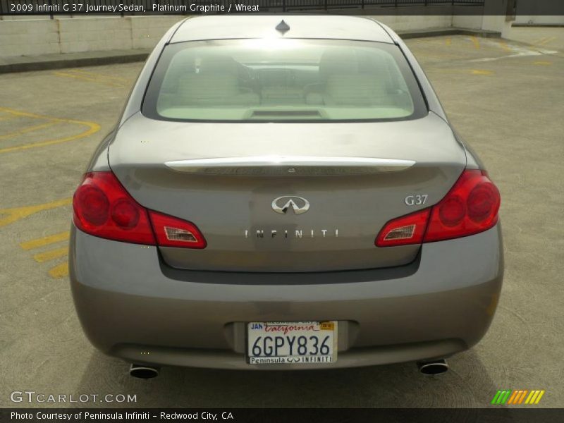 Platinum Graphite / Wheat 2009 Infiniti G 37 Journey Sedan