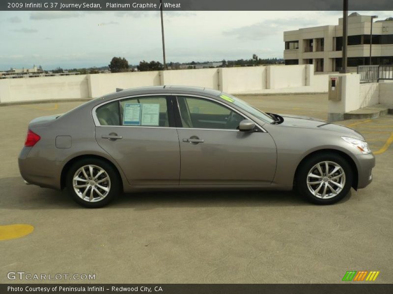 Platinum Graphite / Wheat 2009 Infiniti G 37 Journey Sedan