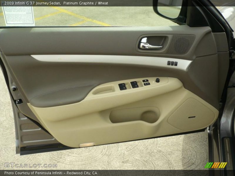 Platinum Graphite / Wheat 2009 Infiniti G 37 Journey Sedan