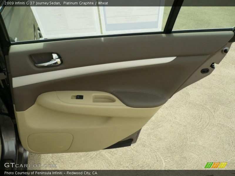 Platinum Graphite / Wheat 2009 Infiniti G 37 Journey Sedan