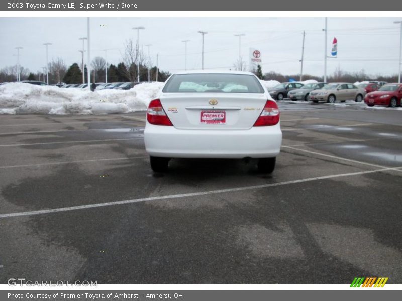 Super White / Stone 2003 Toyota Camry LE
