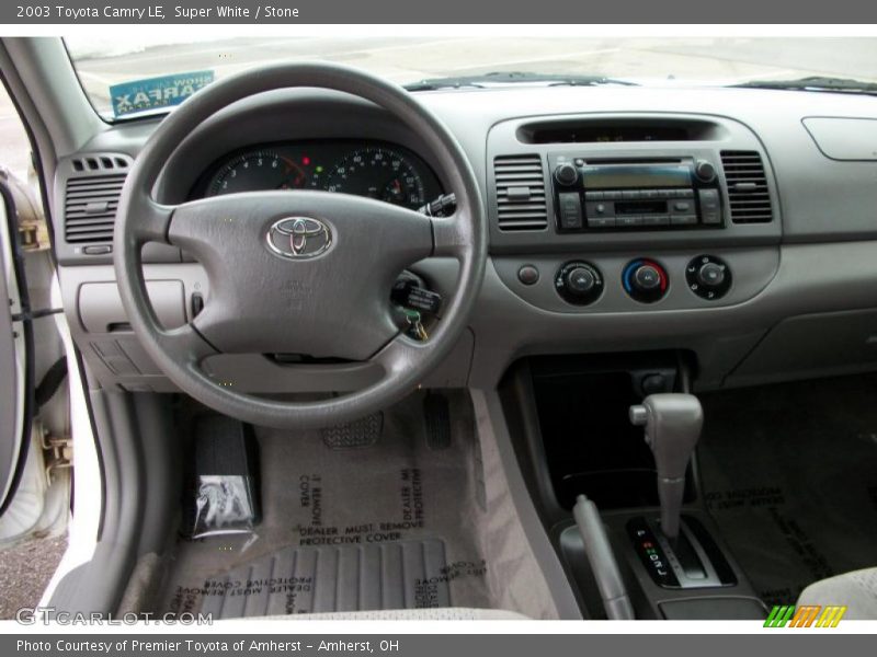 Super White / Stone 2003 Toyota Camry LE