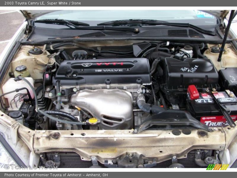 Super White / Stone 2003 Toyota Camry LE