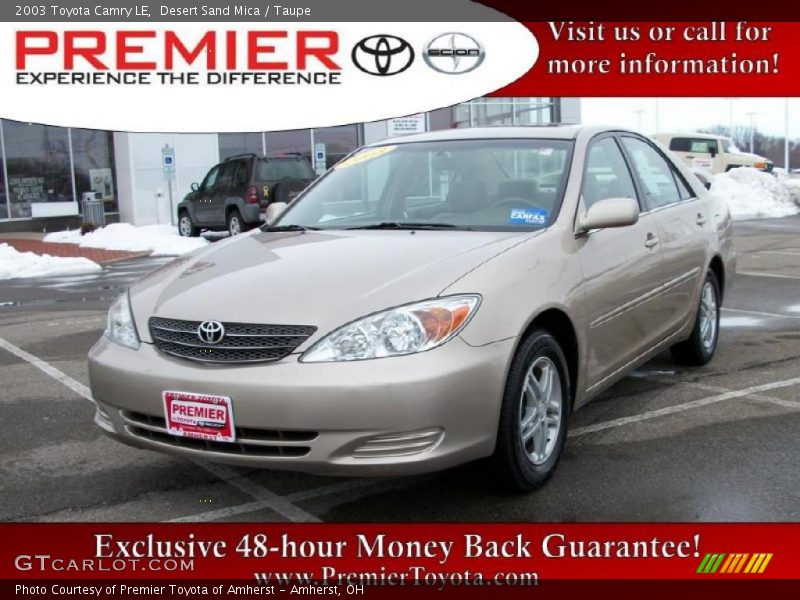 Desert Sand Mica / Taupe 2003 Toyota Camry LE