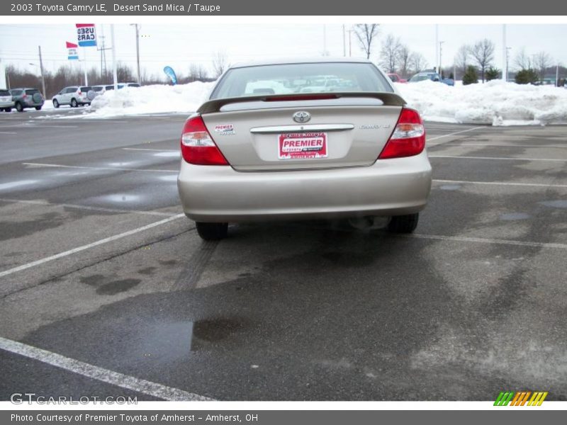 Desert Sand Mica / Taupe 2003 Toyota Camry LE