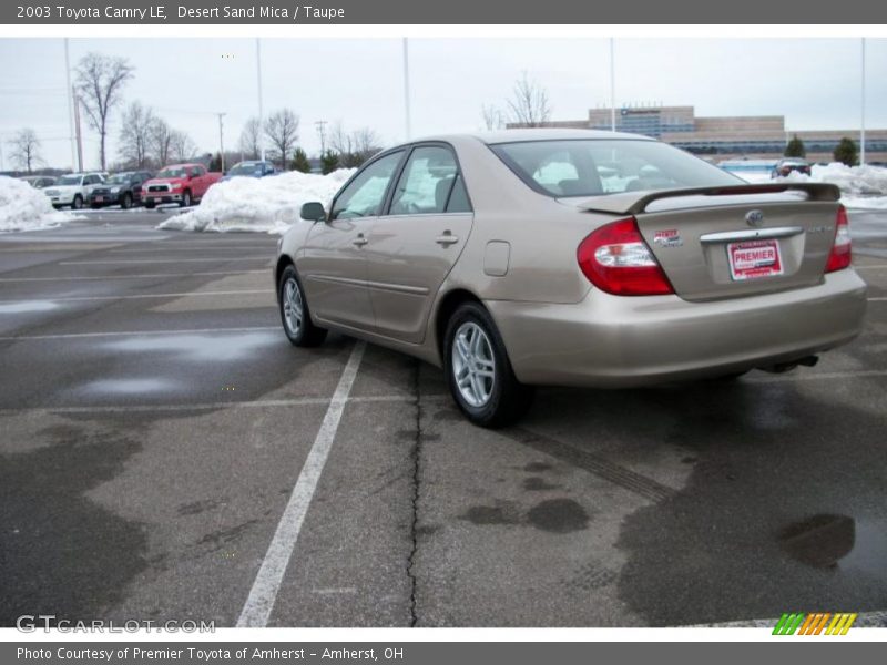 Desert Sand Mica / Taupe 2003 Toyota Camry LE