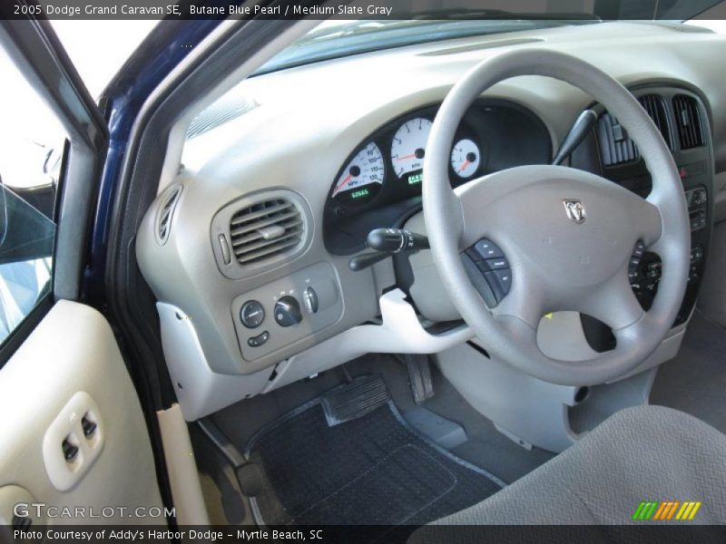 Butane Blue Pearl / Medium Slate Gray 2005 Dodge Grand Caravan SE