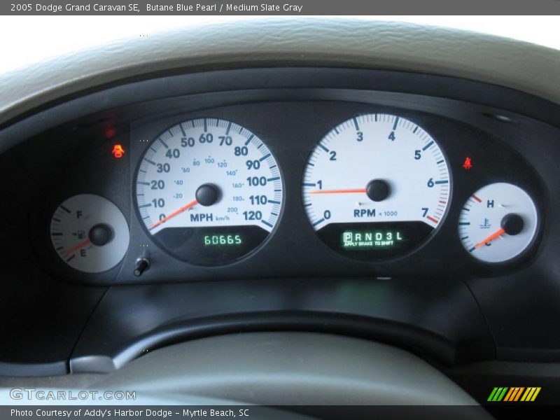 Butane Blue Pearl / Medium Slate Gray 2005 Dodge Grand Caravan SE