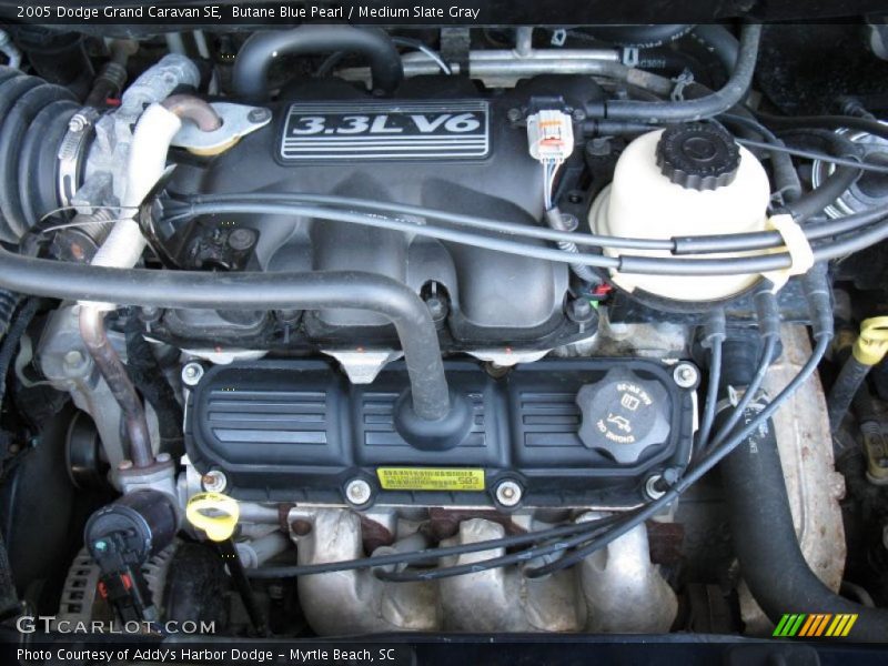 Butane Blue Pearl / Medium Slate Gray 2005 Dodge Grand Caravan SE