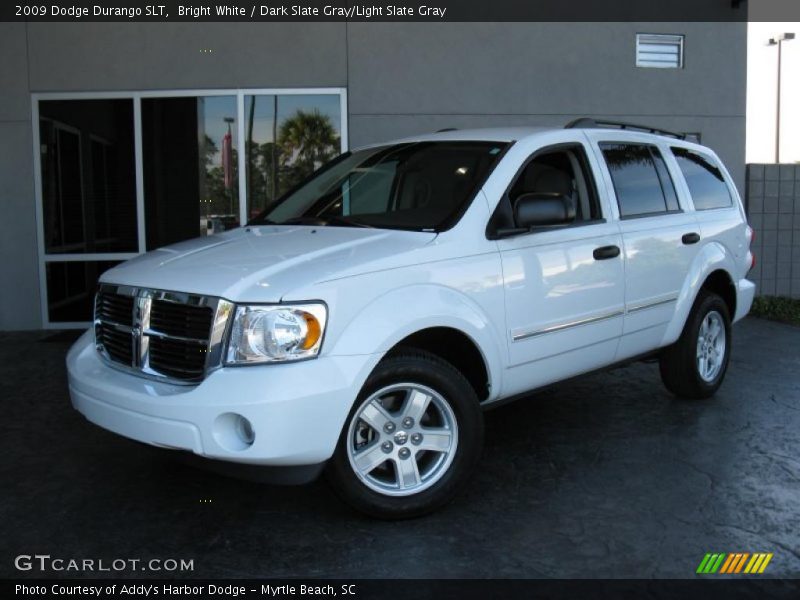 Bright White / Dark Slate Gray/Light Slate Gray 2009 Dodge Durango SLT