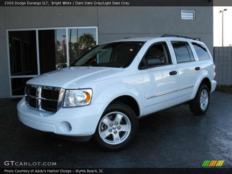 Bright White / Dark Slate Gray/Light Slate Gray 2009 Dodge Durango SLT