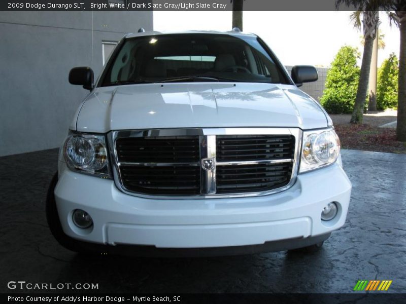 Bright White / Dark Slate Gray/Light Slate Gray 2009 Dodge Durango SLT