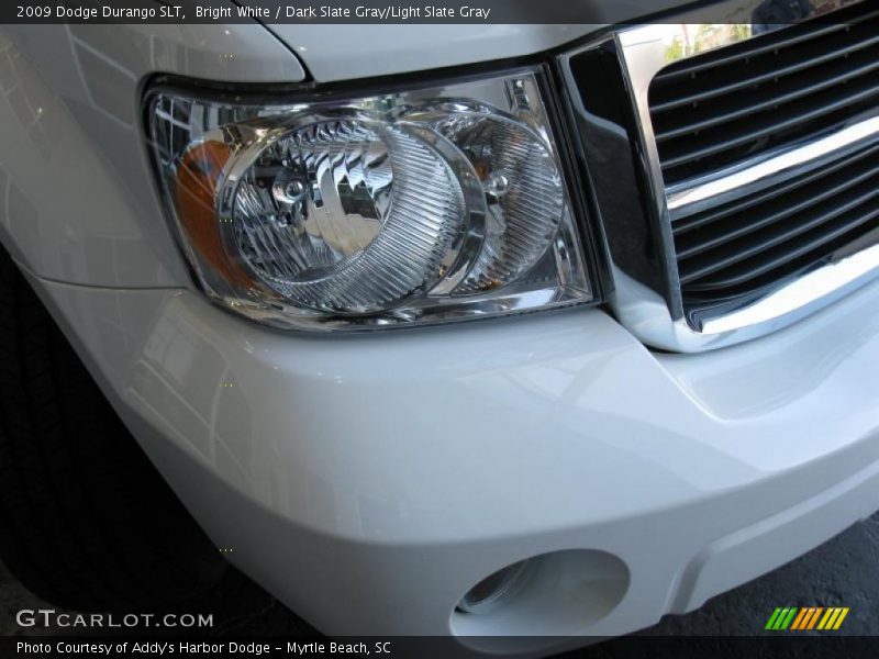 Bright White / Dark Slate Gray/Light Slate Gray 2009 Dodge Durango SLT