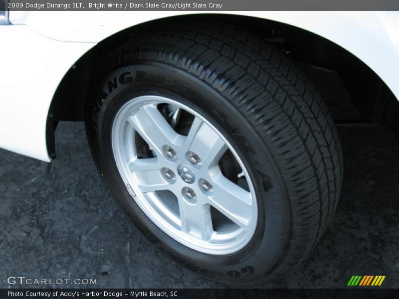 Bright White / Dark Slate Gray/Light Slate Gray 2009 Dodge Durango SLT
