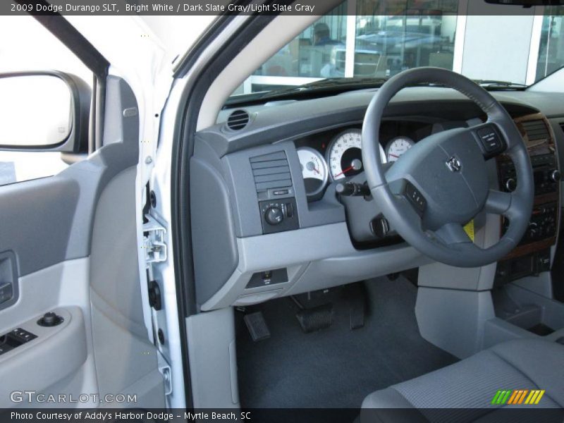 Bright White / Dark Slate Gray/Light Slate Gray 2009 Dodge Durango SLT