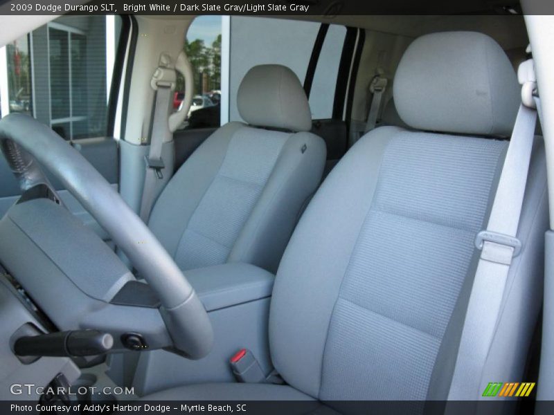 Bright White / Dark Slate Gray/Light Slate Gray 2009 Dodge Durango SLT