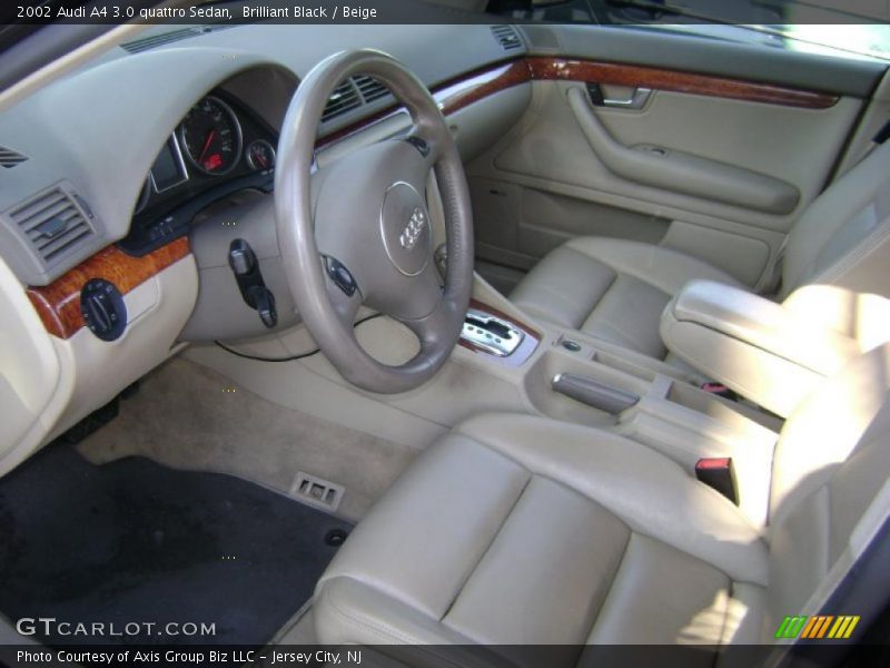 Brilliant Black / Beige 2002 Audi A4 3.0 quattro Sedan