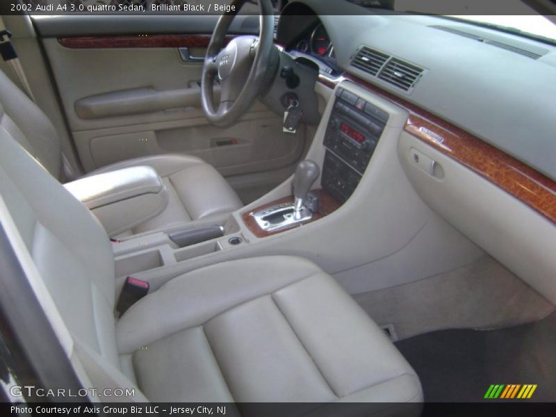 Brilliant Black / Beige 2002 Audi A4 3.0 quattro Sedan
