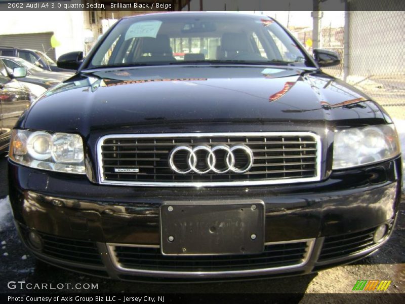 Brilliant Black / Beige 2002 Audi A4 3.0 quattro Sedan