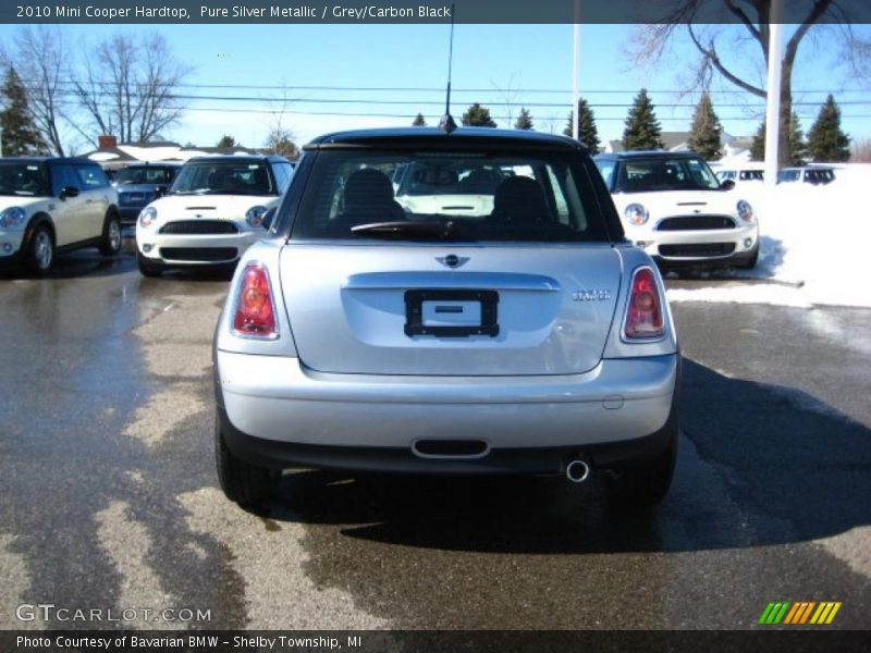 Pure Silver Metallic / Grey/Carbon Black 2010 Mini Cooper Hardtop