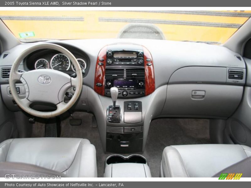 Silver Shadow Pearl / Stone 2005 Toyota Sienna XLE AWD