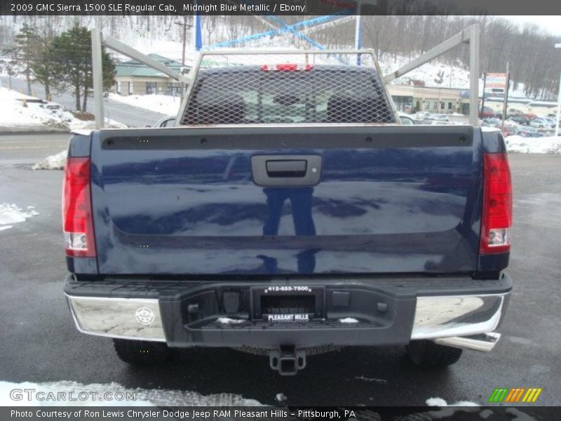 Midnight Blue Metallic / Ebony 2009 GMC Sierra 1500 SLE Regular Cab