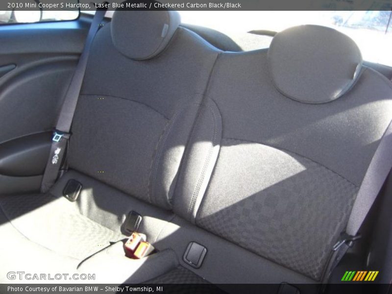 Laser Blue Metallic / Checkered Carbon Black/Black 2010 Mini Cooper S Hardtop