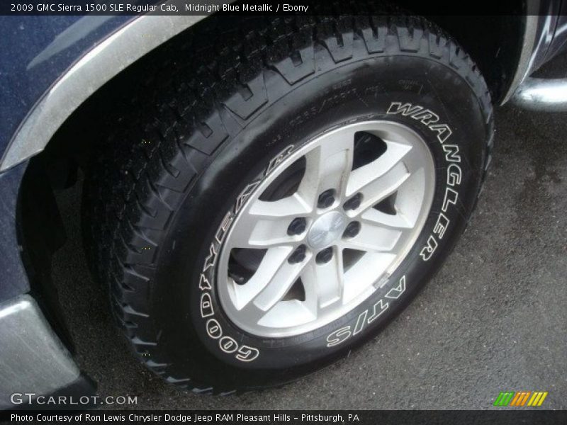 Midnight Blue Metallic / Ebony 2009 GMC Sierra 1500 SLE Regular Cab