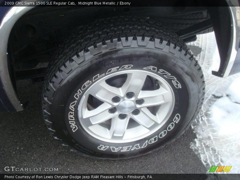 Midnight Blue Metallic / Ebony 2009 GMC Sierra 1500 SLE Regular Cab