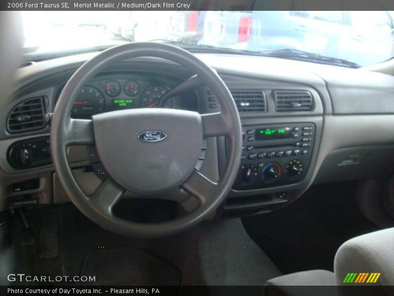 Merlot Metallic / Medium/Dark Flint Grey 2006 Ford Taurus SE