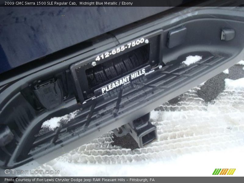 Midnight Blue Metallic / Ebony 2009 GMC Sierra 1500 SLE Regular Cab