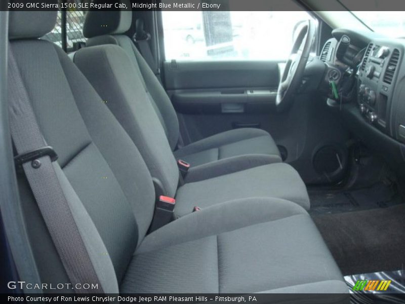 Midnight Blue Metallic / Ebony 2009 GMC Sierra 1500 SLE Regular Cab