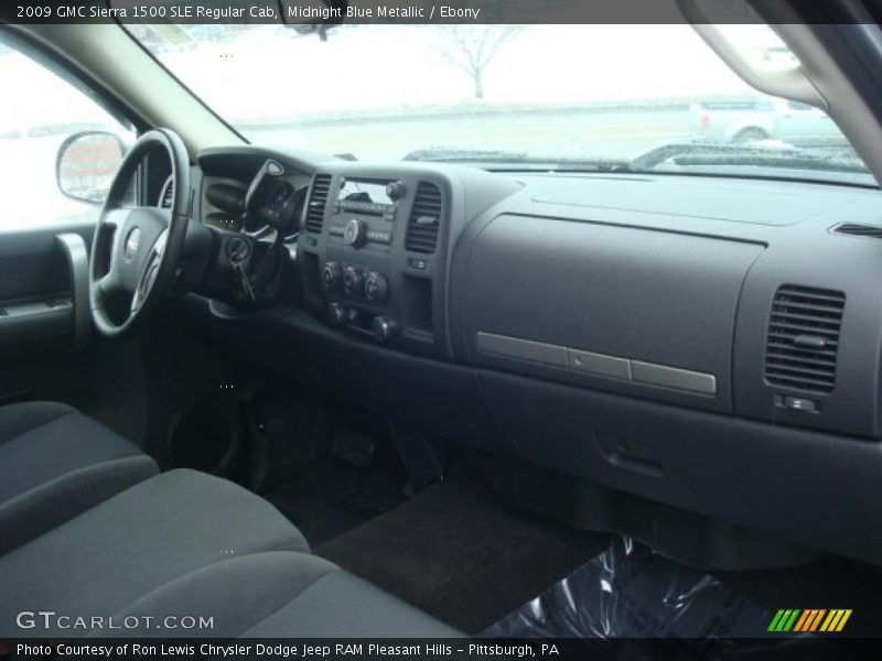 Midnight Blue Metallic / Ebony 2009 GMC Sierra 1500 SLE Regular Cab