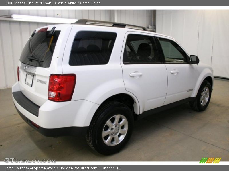 Classic White / Camel Beige 2008 Mazda Tribute s Sport