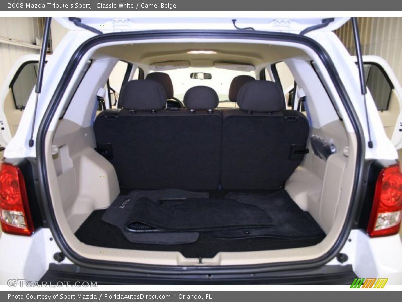 Classic White / Camel Beige 2008 Mazda Tribute s Sport
