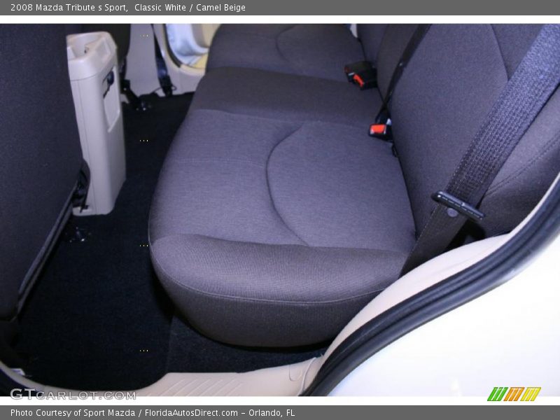 Classic White / Camel Beige 2008 Mazda Tribute s Sport