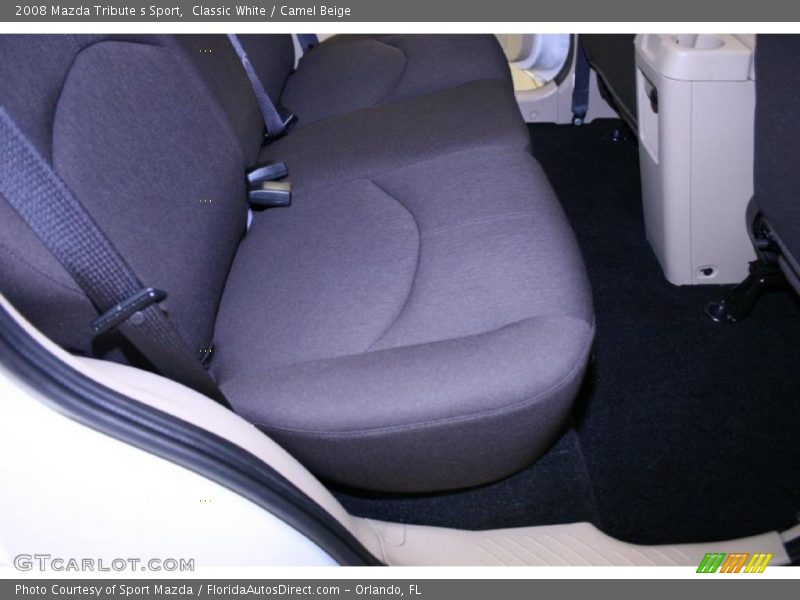 Classic White / Camel Beige 2008 Mazda Tribute s Sport