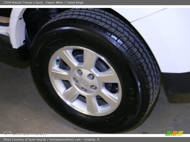 Classic White / Camel Beige 2008 Mazda Tribute s Sport