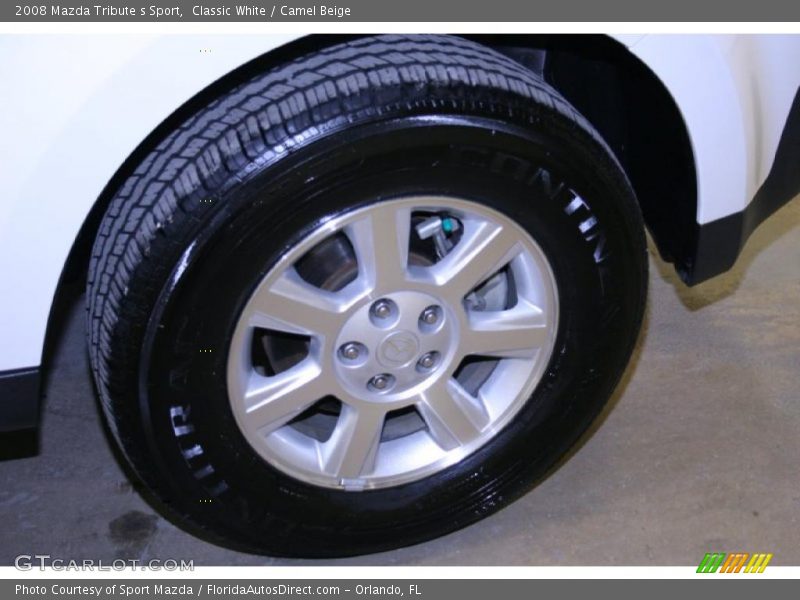 Classic White / Camel Beige 2008 Mazda Tribute s Sport