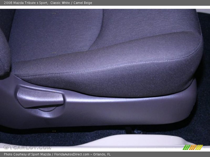 Classic White / Camel Beige 2008 Mazda Tribute s Sport