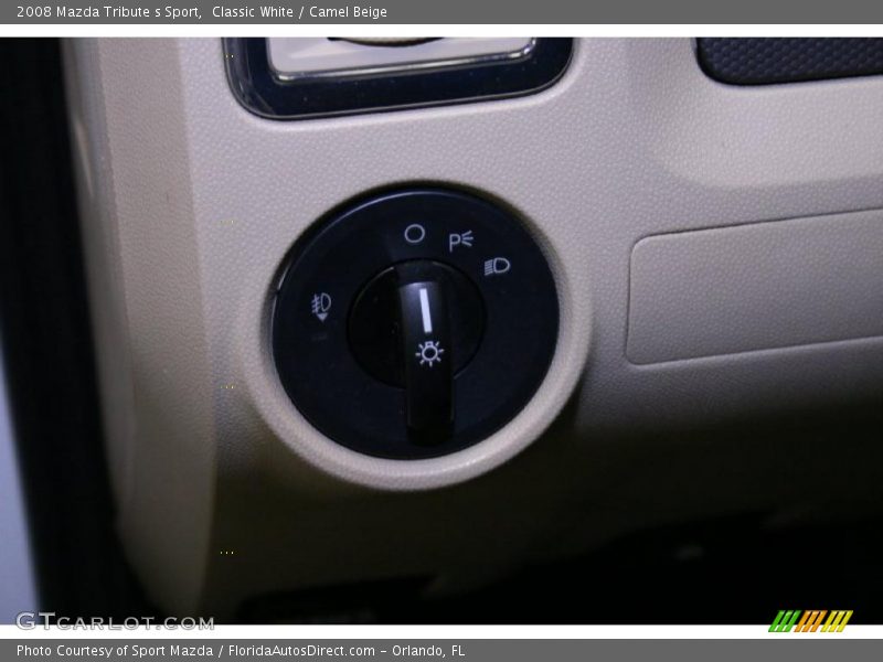Classic White / Camel Beige 2008 Mazda Tribute s Sport