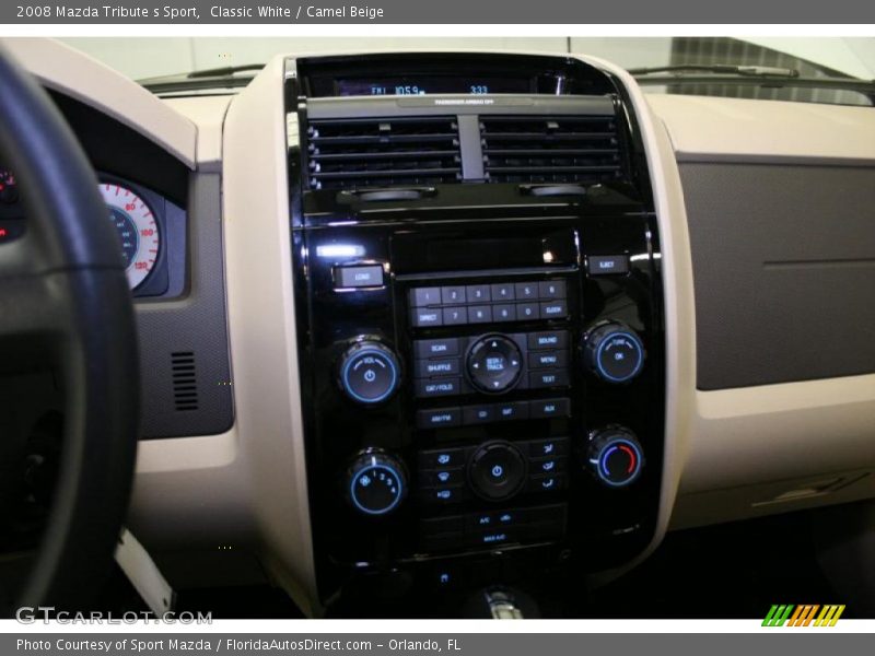 Classic White / Camel Beige 2008 Mazda Tribute s Sport