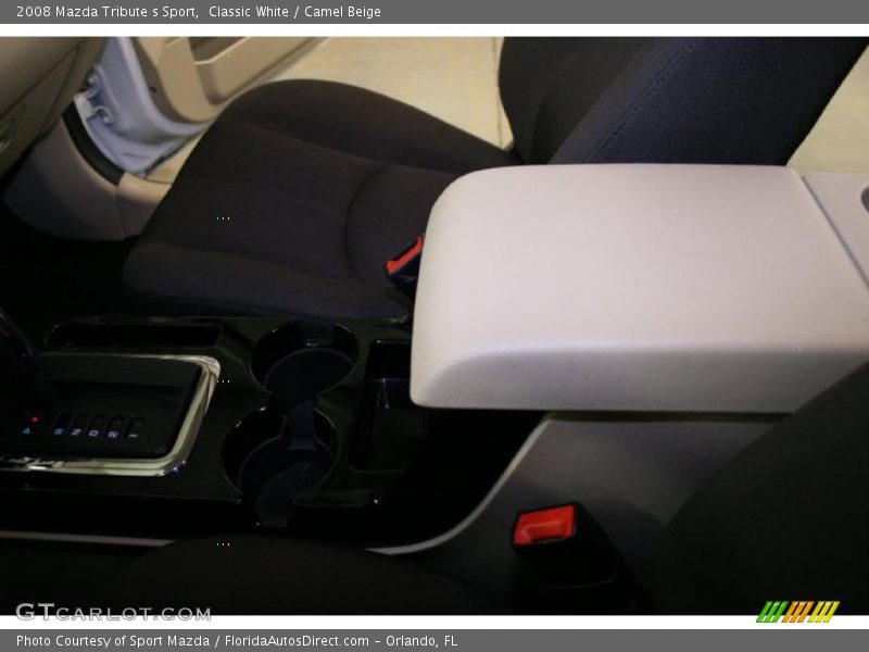 Classic White / Camel Beige 2008 Mazda Tribute s Sport